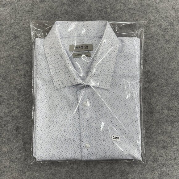 Kenneth Cole REACTION Men's Quick Dry Performance Shirt, White 17-17.5 34/35, XL - Picture 14 of 14